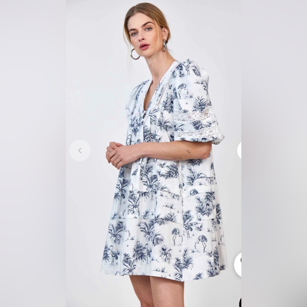 Hunter Bell Jenkins Dress Flamingo size large
